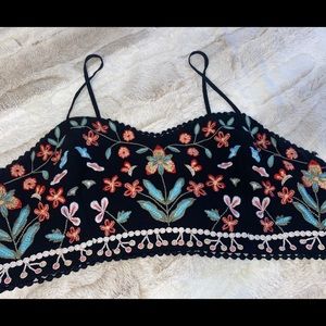 Cute floral crop shirt!!